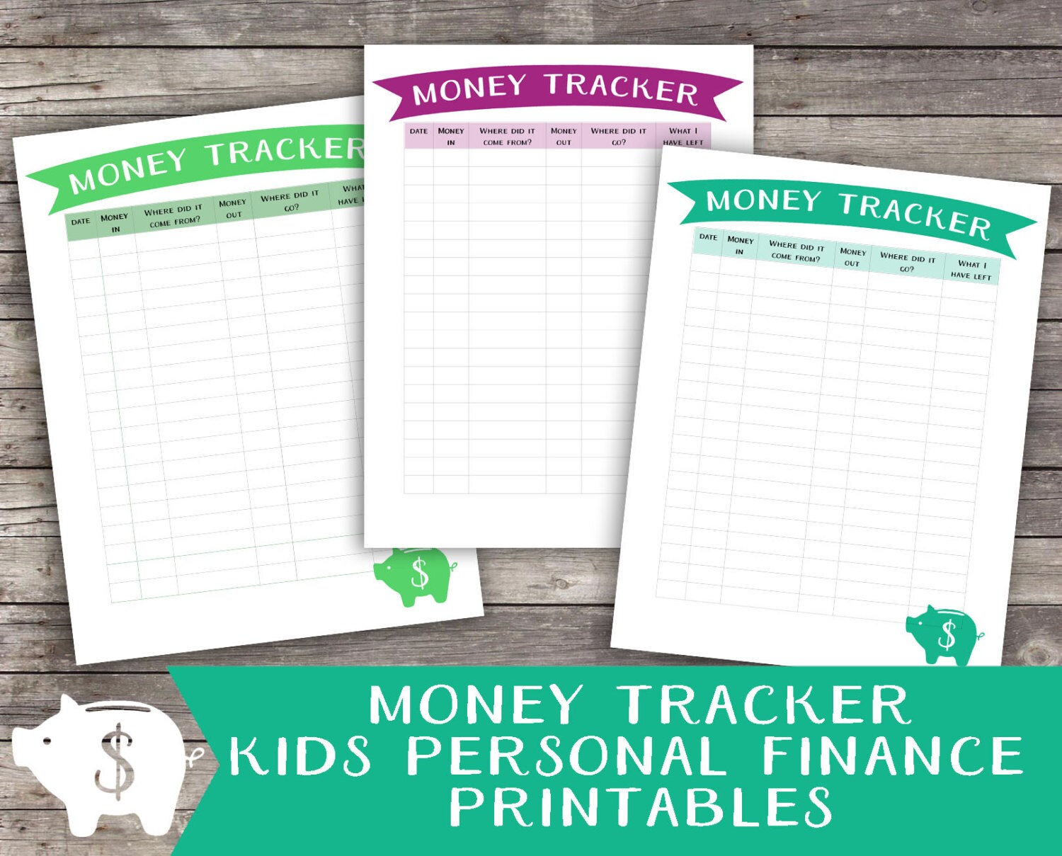 money printable money tracker for kids children s