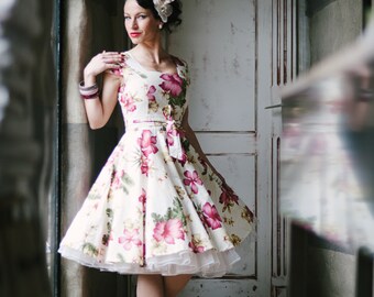 Hawaiian Dress Tropical Dress Hibiscus Flower Dress Pin Up Dress Tiki Dress Vintage Inspired Dress Summer Dress Floral Dress Plus Size Dress