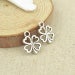 40 pcs clover charms, Cute charms, Tibetan silver charms, Alloy charms, Metal charms, Jewelry findings, Jewelry making, 17 mm x 13 mm, A306