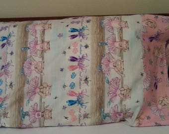 Cat Ballerina Pillowcase Girl Child Birthday Gift Home Decor Dancing Cats