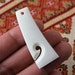 Hand Carved Pendant from Bone - Jewelry and Beading Tools, Crafts, Designs - Jewelry Pendant, Wholesale Carvings, Koru Pendant B230