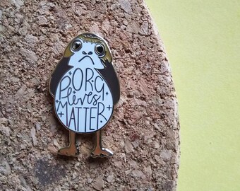 Puffin Lives Matter 35mm Hard Enamel Pin