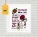 Football birth announcement cross stitch DIY Cross Stitch baby chart football cross stitch baby cross chart Birth Record cross stitch