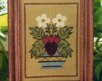 Strawberry Bouquet by The Gentle Art Counted Cross Stitch Pattern/Chart