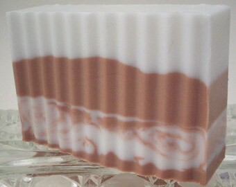 Soap for Men Coyote Cocoa Butter - Naturally Colored Layered Soap - Essential and Fragrance Oil Scented