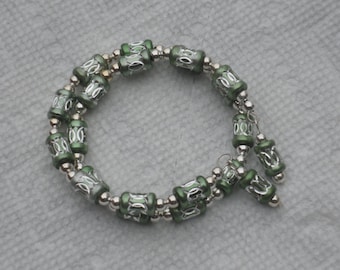 Green and Silver Bracelet