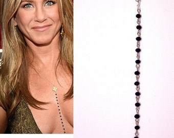 14K Gold Disc Necklace Jennifer Aniston Aveeno Commercial