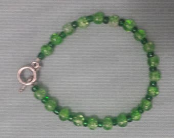 Green bracelet, St Patrick's Day, festive jewelry, simple jewelry, gifts for her, bridesmaid's gifts