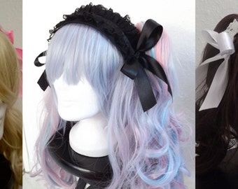 Headpiece sweet Gothic Lolita black white pink