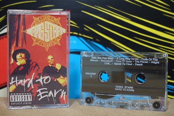 Hard To Earn by Gang Starr Vintage Cassette Tape