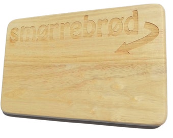 Breakfast board Smørrebrød Brotbrett Danish-Breakfast board-engraving-Danish-Dansk