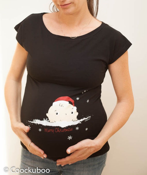 SALE Merry Christmas Maternity shirt COOCKUBOO pregnancy