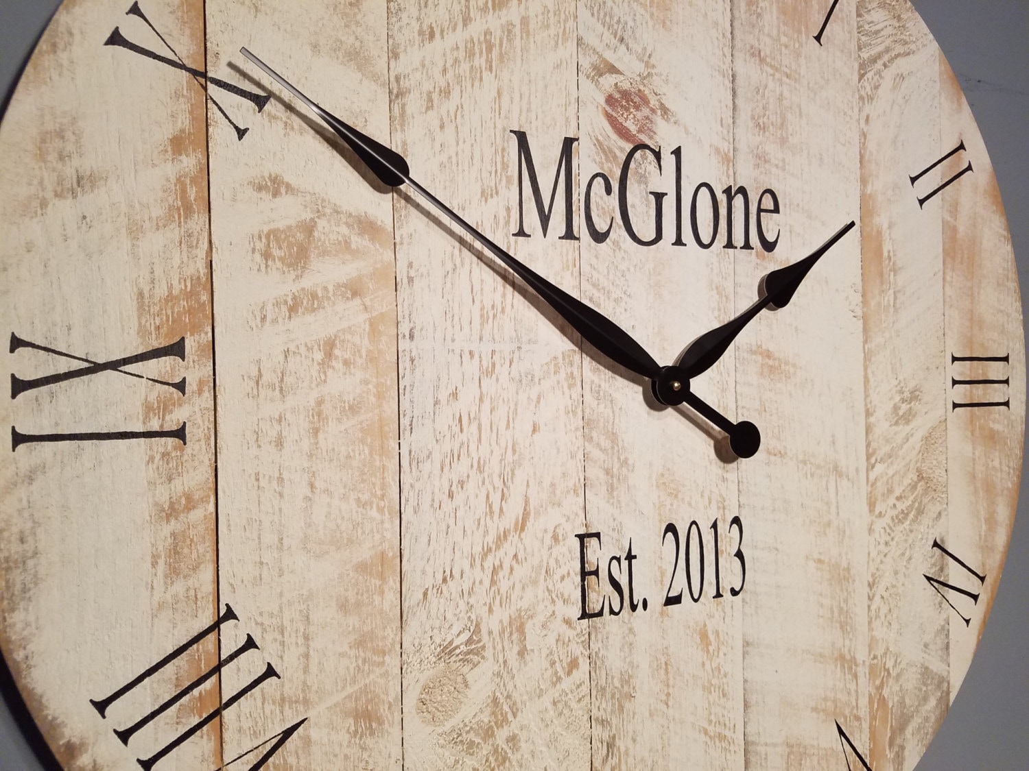 Wedding Gift Clock 30 rustic wall clock