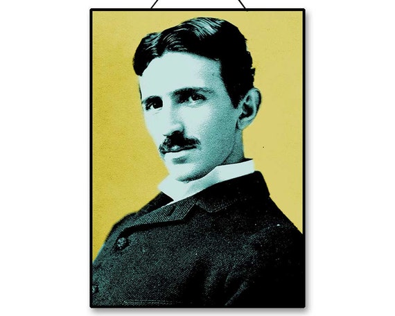 Nikola Tesla Printable Instant Download Poster Wall Art