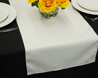 White Polyester Table Runner | Wedding Table Runners