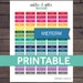 College Stickers, College School Stickers, Printable College Planner Stickers
