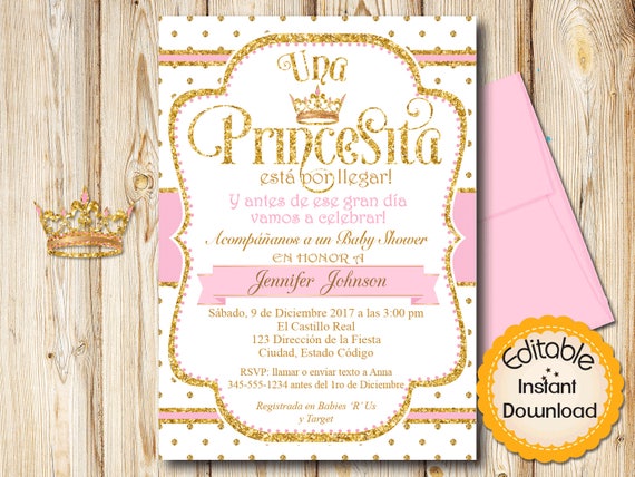 Baby Shower Invitation Wording In Spanish