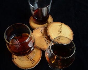 Bourbon Coasters Made from Recycled Wood