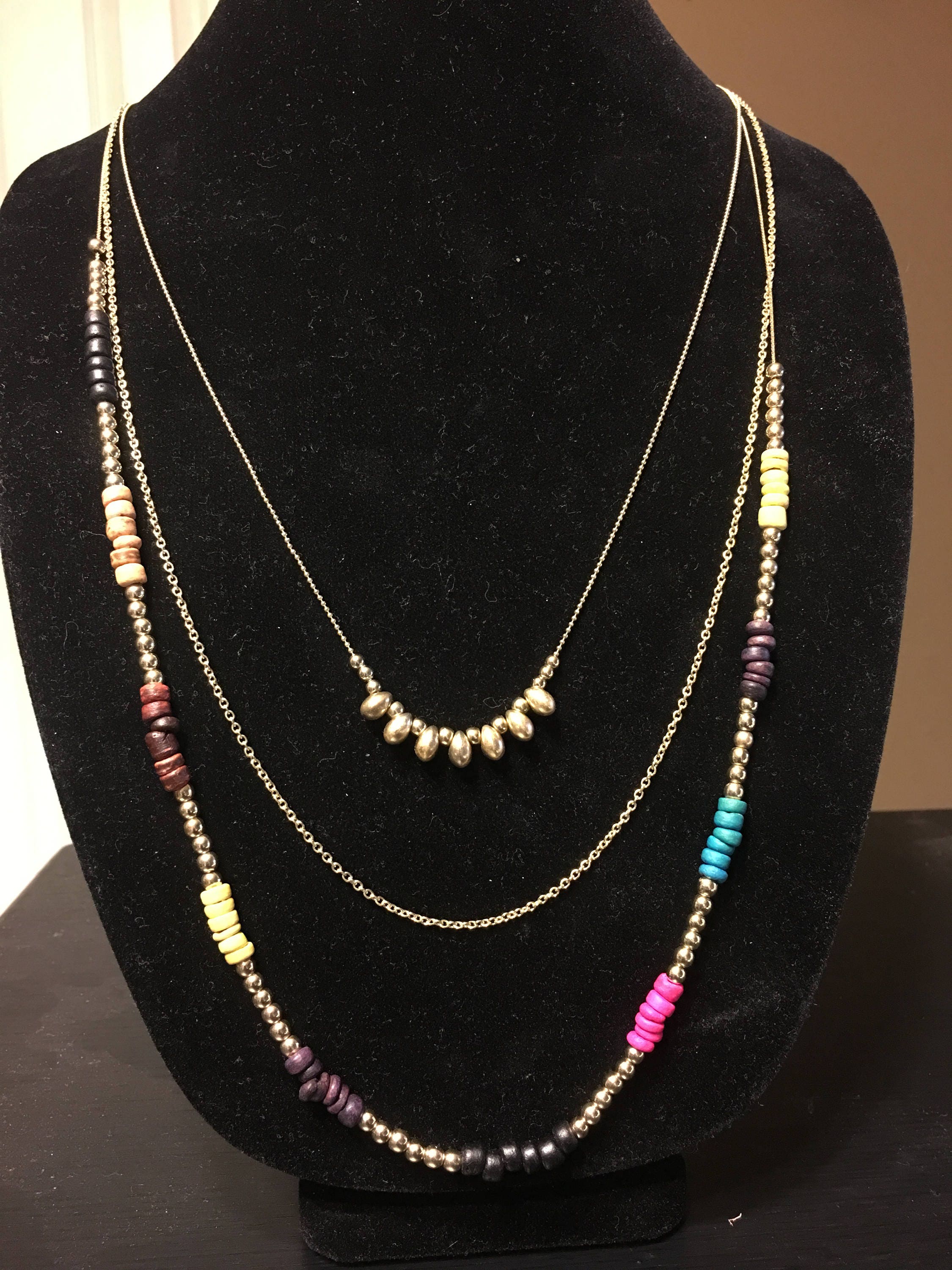 Download Multicolor Layered Beaded Necklace