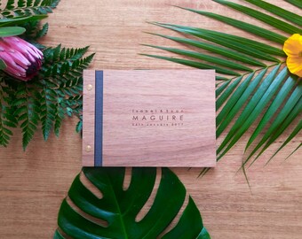 Country guest book country wedding guest book wood wedding guest book country wood guestbook country rustic wooden guestbook | Large (A4)