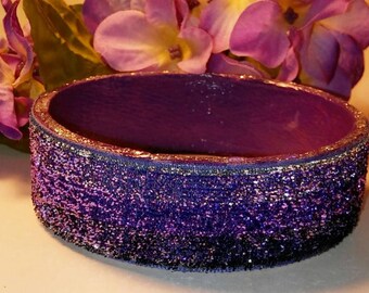 Sparkly Purple Handmade Bangle