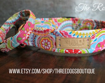 Dog Collar with optional bff bracelet "The Roxy" FREE SHIPPING |Please leave EXACT tight wrist measurement**
