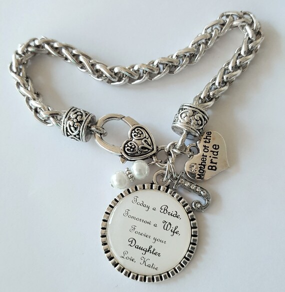 Mother of the Bride Gift / Mother of the Bride Bracelet / Personalized Mother of the Bride Gift / Gift from Bride / Wedding Keepsake