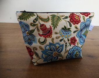 Floral knitting projectbag
