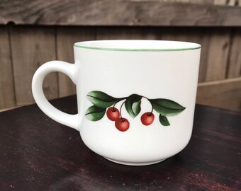 Vintage Cades Cove Apple and Cherries Coffee Mug