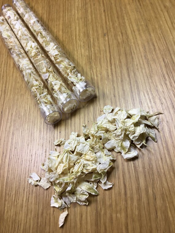 Confetti wands biodegradable petals ivory wedding decorations