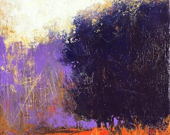 Red Poppies Landscape oil painting impressionist landscape modern art original painting by Don Bishop