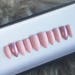 Baby pink matte press on nails • stiletto nails • Coffin nails • false nails • fake nails • glue on nails • stick on nails • gel nails