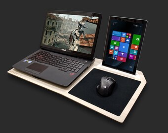 Hover X | Ultimate Gaming LapDesk | For 13", 15", and 17" Laptops - Computer PC Gamer Cooling Pad - Hand Crafted by iSkelter - Fast Shipping
