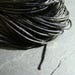 1 m of black waxed cotton cord 1 mm for shamballa