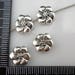 30/300Pcs Tibetan silver flat flower Spacer Beads 4x10mm