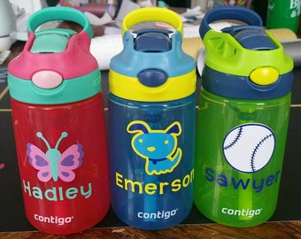 Personalized Kids Water Bottle, Child's Spill Proof Cup