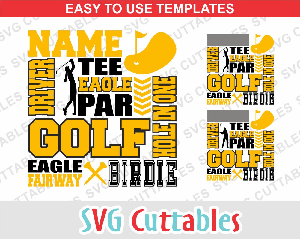 Download Golf svg Golf Subway Art svg dxf eps golf template svg