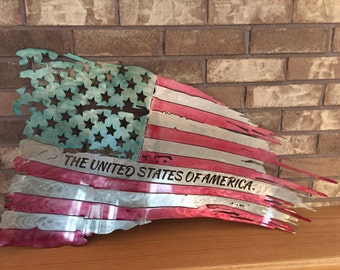 American Tattered Flag