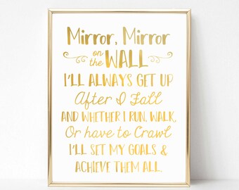 Mirror quote | Etsy