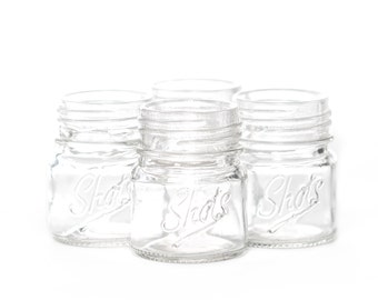 Mason Jar Shot Glasses (Set of 4)