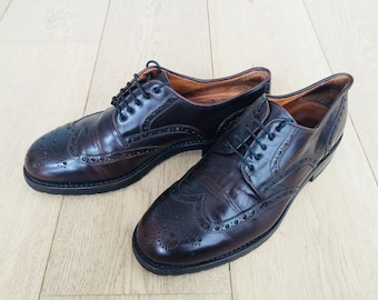 Dark brown leather brogues