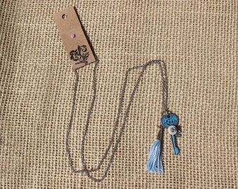 Vintage Key Necklace with Vintage Elements