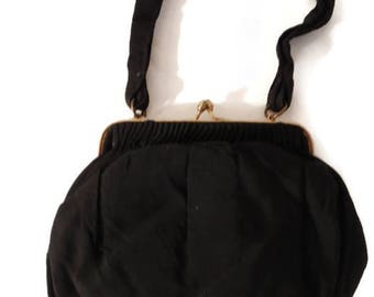 morris moskowitz purse - morris moskowitz bag - 50s handbag - black vintage purse - small vintage purse - evening bag vintage -