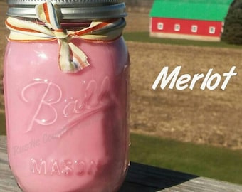 Merlot Soy Candle in 16 oz Jar