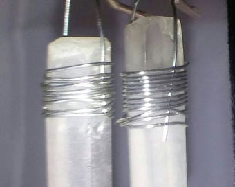 Crystal Earrings Quartz Earrings Healing Earrings Handmade Earrings Wire Wrapped Earrings Statement Earrings Reiki Earrings Boho Earrings