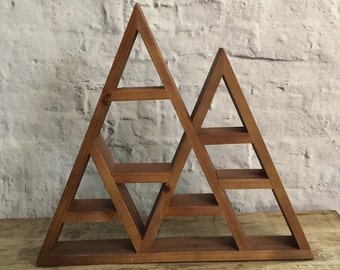 FLASH SALE: Rustic Mountain Geometric Display Shelf