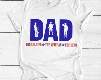 Dad SVG / Soldier SVG File / Fathers Day SVG / Military Svg Cut Files / Army Svg / Veteran Svg / Svg Files for Cricut / Silhouette