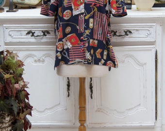 Vintage Sailor Blouse Size Large