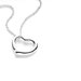 Open Heart Pendant , Sterling Silver Necklace , Swarovski Drop Pearl , Gift For Her , Romantic Jewelry