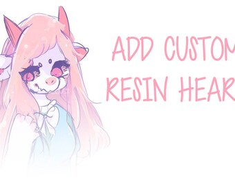 CASE ADD-ON: Add a Custom resin heart to your case